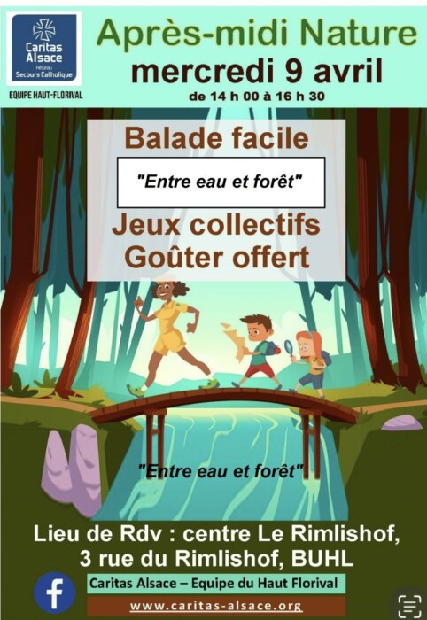 APRÈS-MIDI NATURE : MERCREDI 9 AVRIL 2025 DE 14H A 16H30