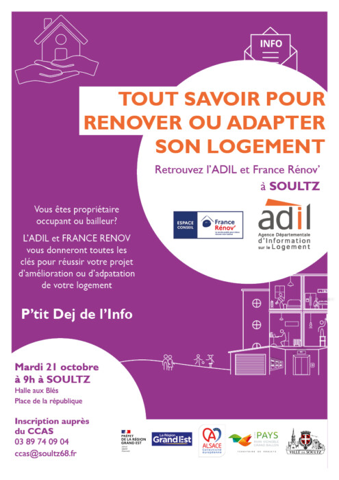 P’tit Déj’ Info Sénior : « Rénover ou adapter son logement en se protégeant des fraudes »