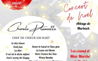 Concert de Noël à l&rsquo;Abbaye de Murbach : Samedi 20 décembre 2025 à 18 h