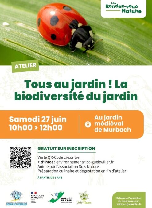 ATELIER MURBACH | De la biodiversité dans mon jardin !